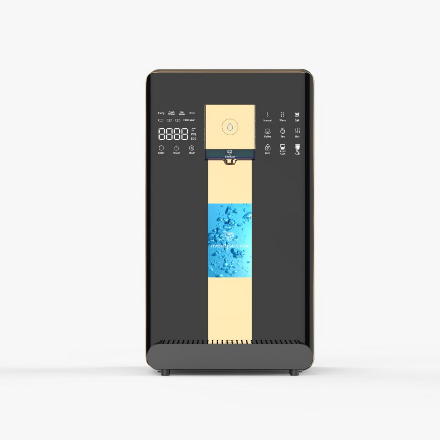 Front view of the KW-01 antioxidant water dispenser, model SKU 101.