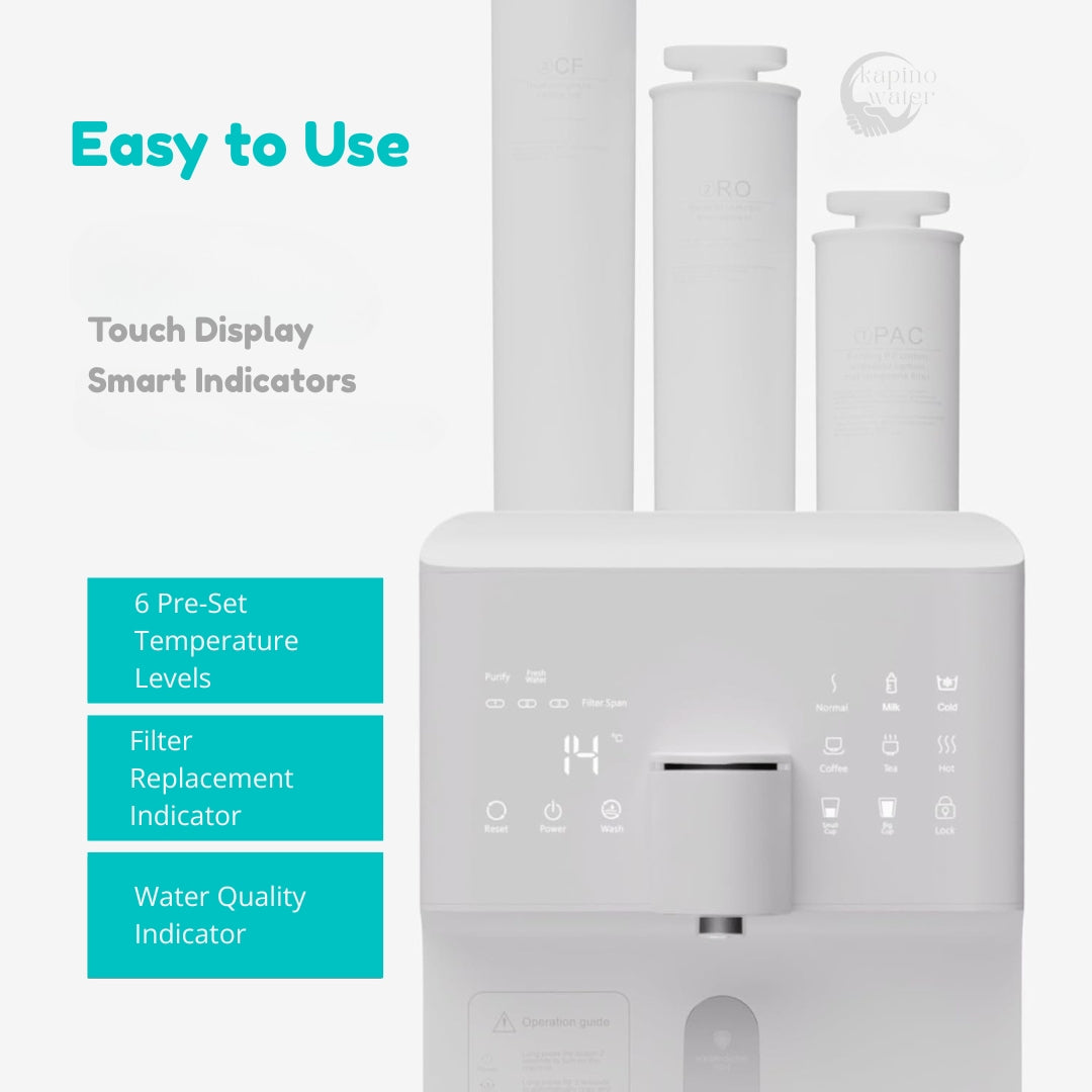 Front view of the KW-02 hydrogen water machine, model SKU 102.
