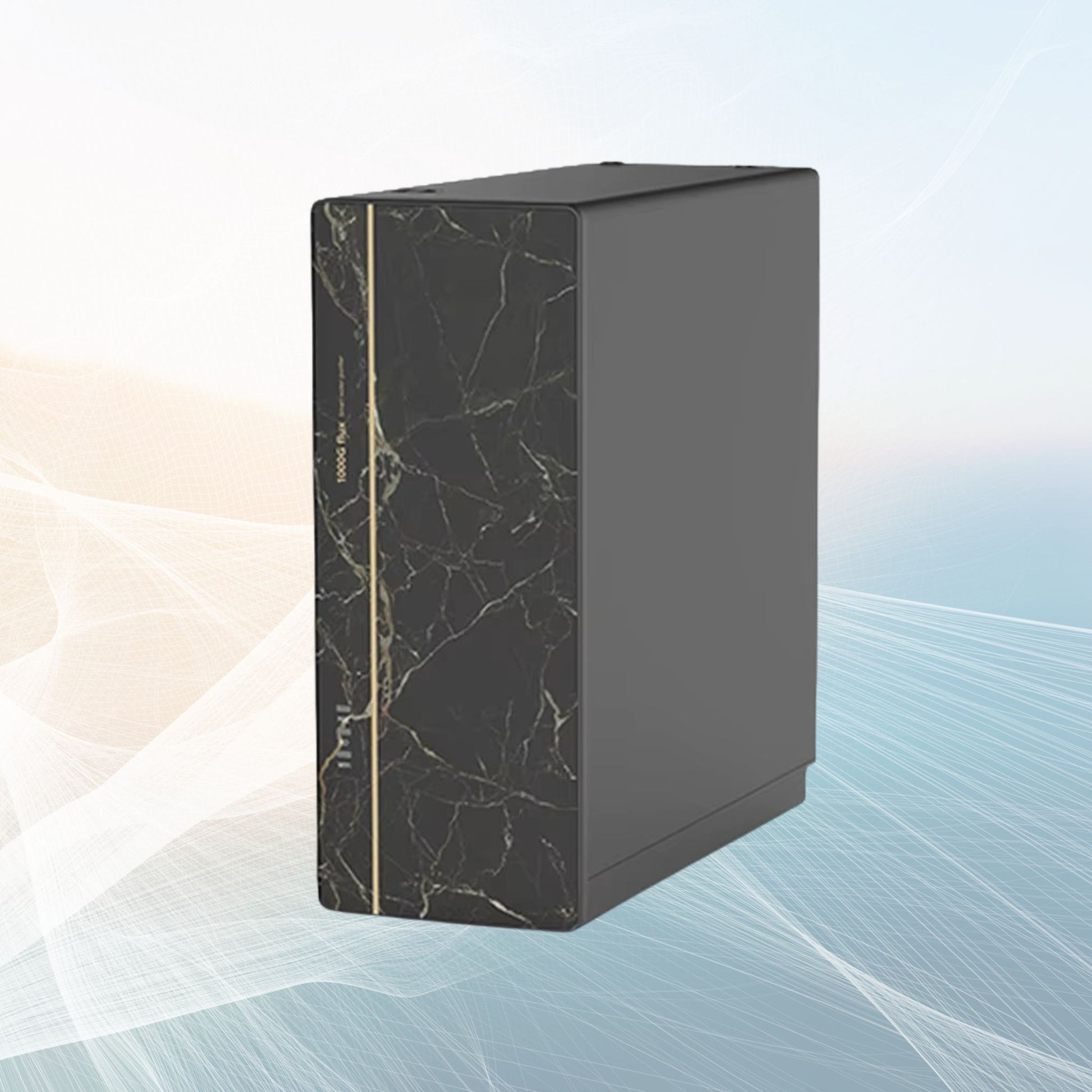 The clear filter life indicator lights (PCC and RO) on the front panel of the Kapino KW-09 purifier unit.