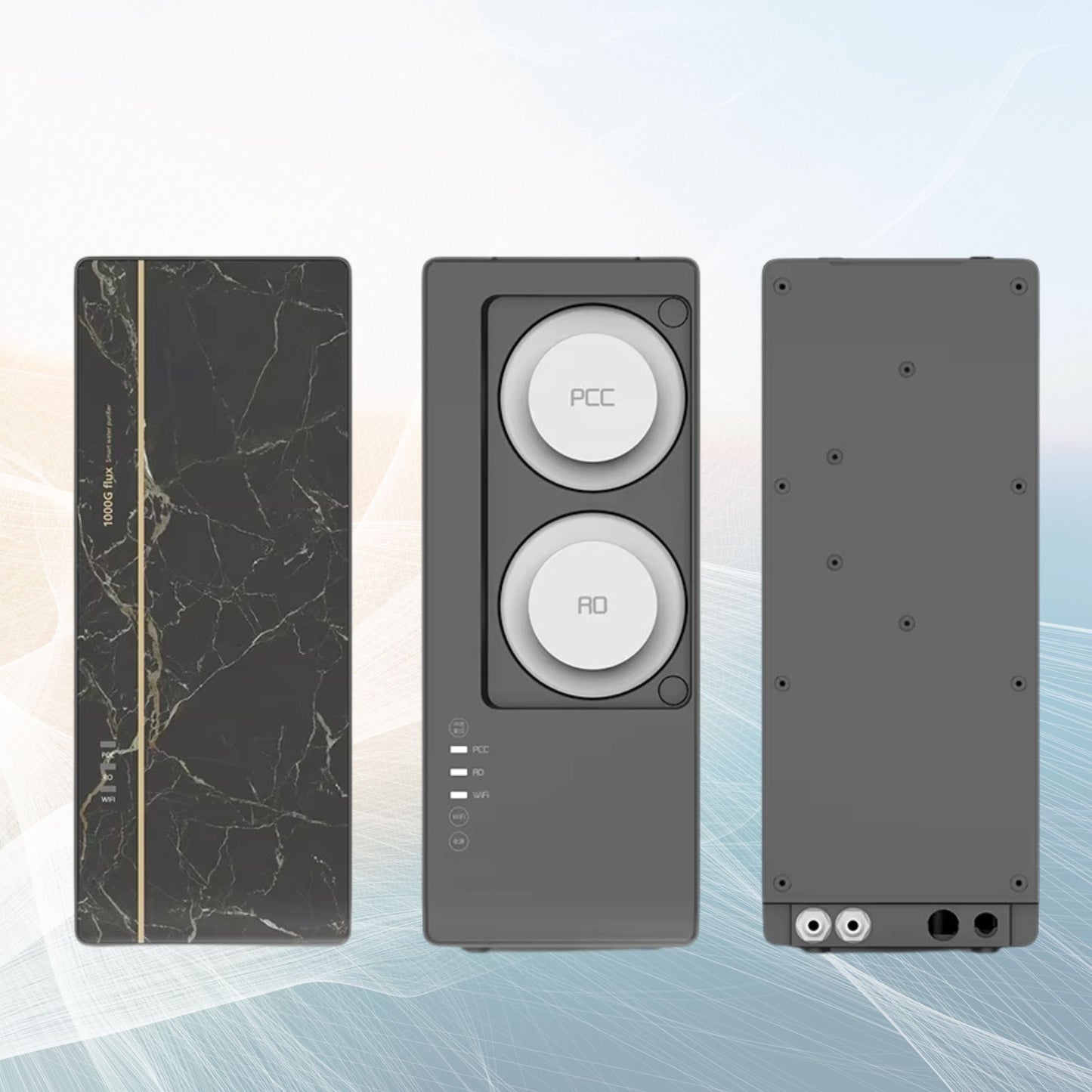 The two high-capacity filters for the Kapino KW-09: the PCC composite filter and the 1000G RO membrane.