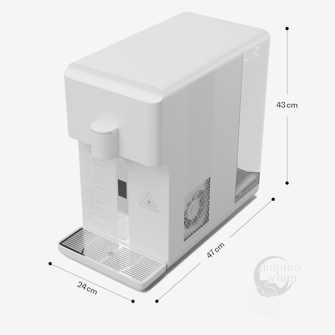 KW-02 hydrogen water generator showing the easily detachable water tank.